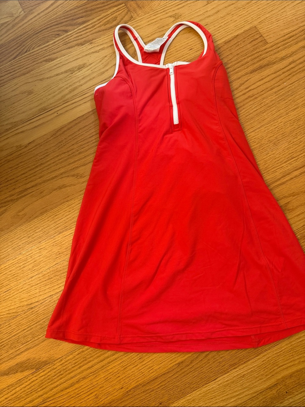 The Upside racerback tennis dress with built in short
